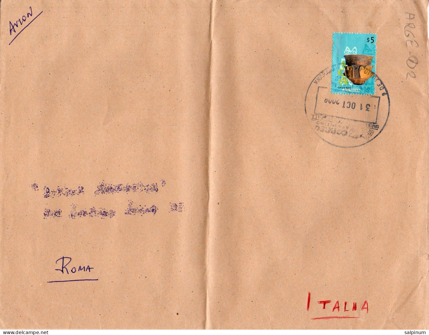 Philatelic Envelope With Stamps Sent From ARGENTINA To ITALY - Brieven En Documenten