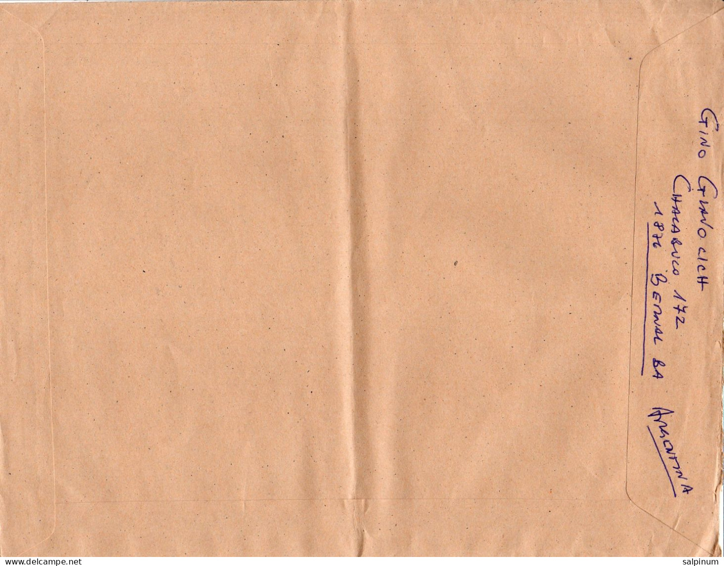 Philatelic Envelope With Stamps Sent From ARGENTINA To ITALY - Cartas & Documentos