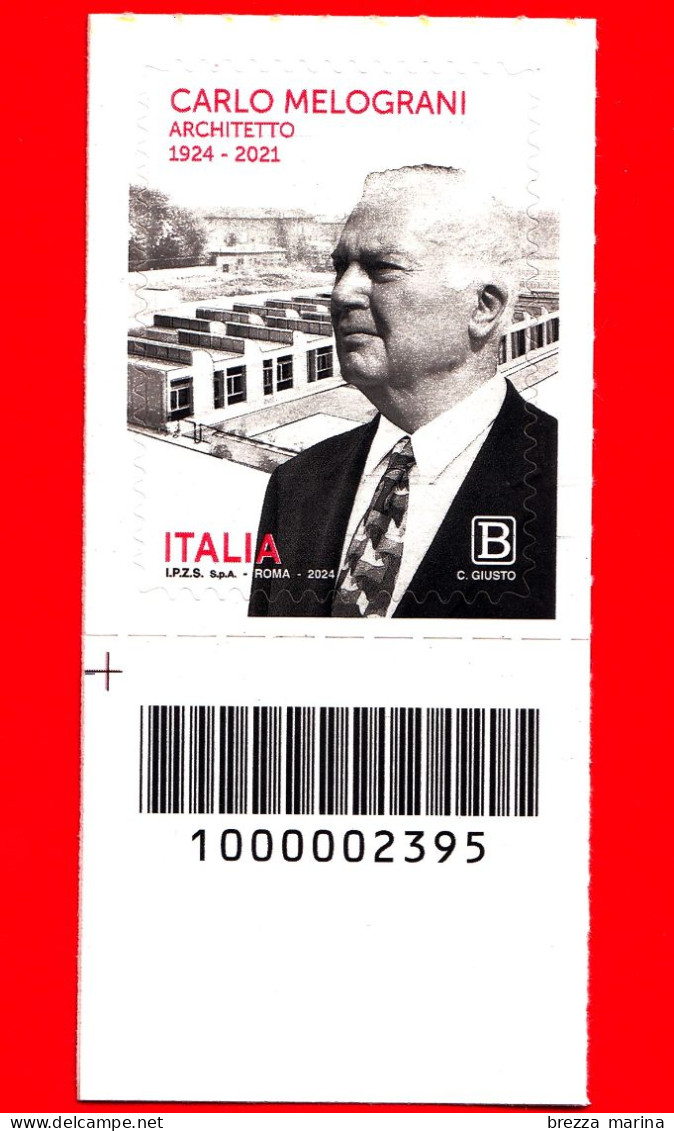 Nuovo - MNH - ITALIA - 2024 - 100 Anni Della Nascita Di Carlo Melograni, Architetto - B - Barre 2395 - Barcodes