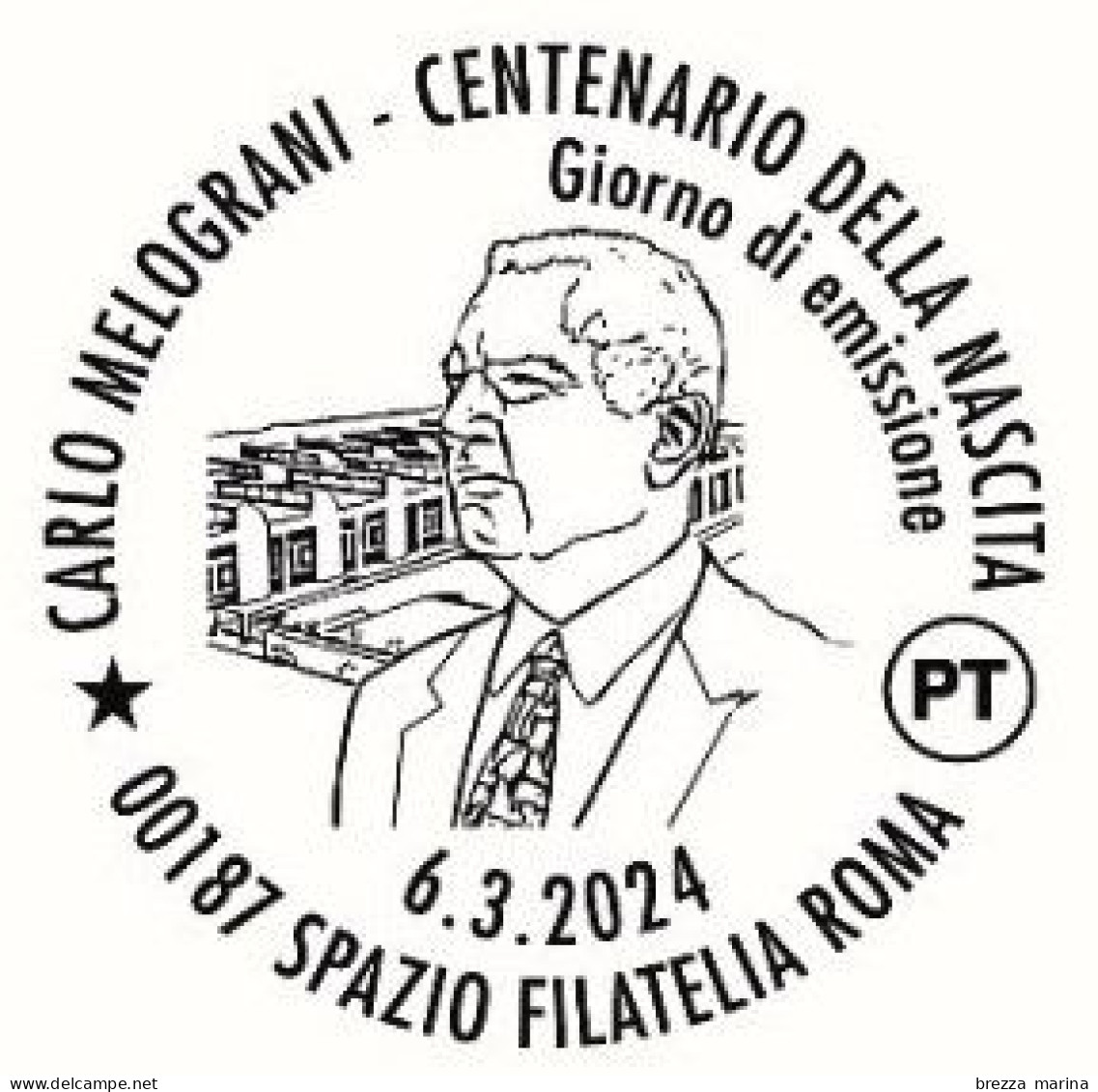 Nuovo - MNH - ITALIA - 2024 - 100 Anni Della Nascita Di Carlo Melograni, Architetto - B - Barre 2395 - Code-barres