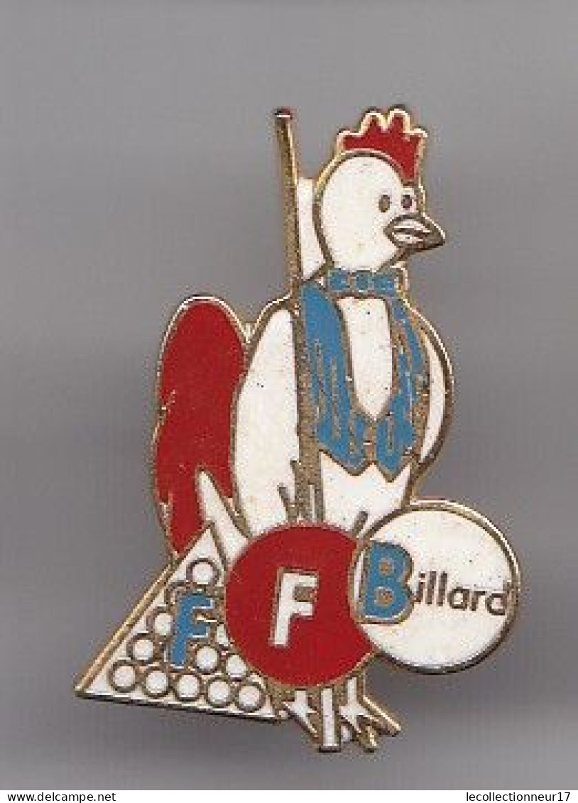 Pin's FFB Fédération Française De Billard Coq Réf 5131 - Billares
