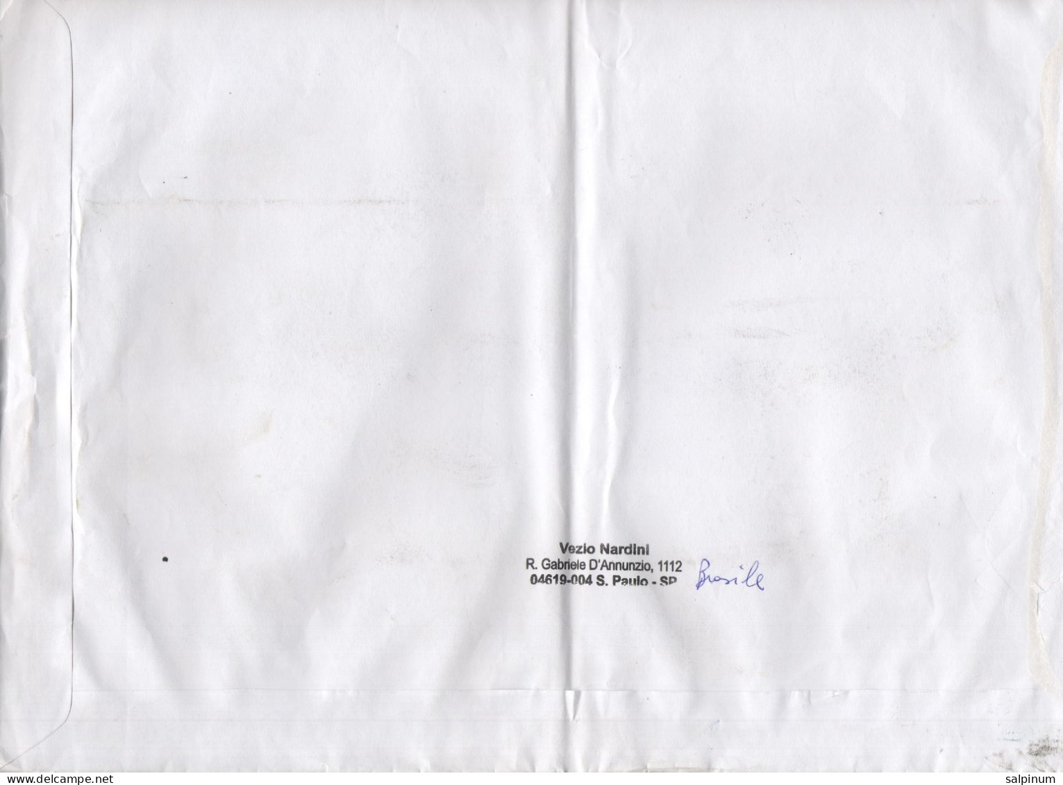 Philatelic Envelope With Stamps Sent From BRAZIL To ITALY - Brieven En Documenten