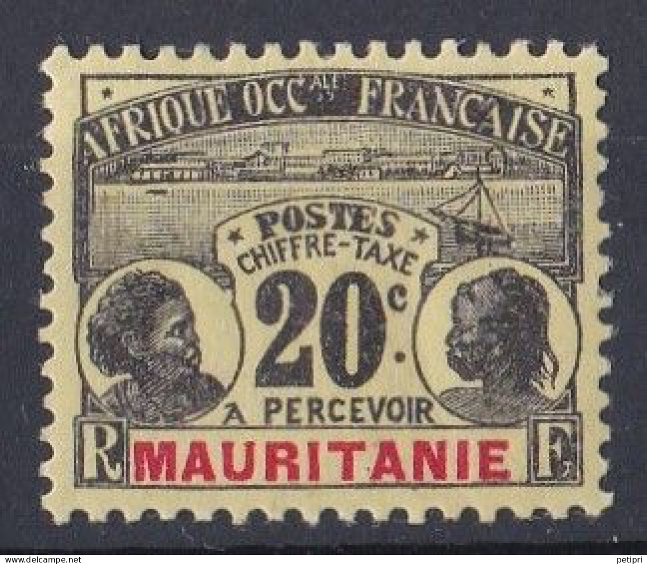 Mauritanie  Taxe  1906  Y&T  N ° 12  Neuf * Avec Charniere - Unused Stamps