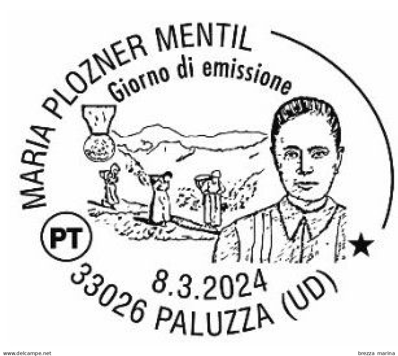 Nuovo - MNH - ITALIA - 2024 - La Forza Delle Donne – Maria Plozner Mentil, Eroina - B - Barre 2405 - Barcodes