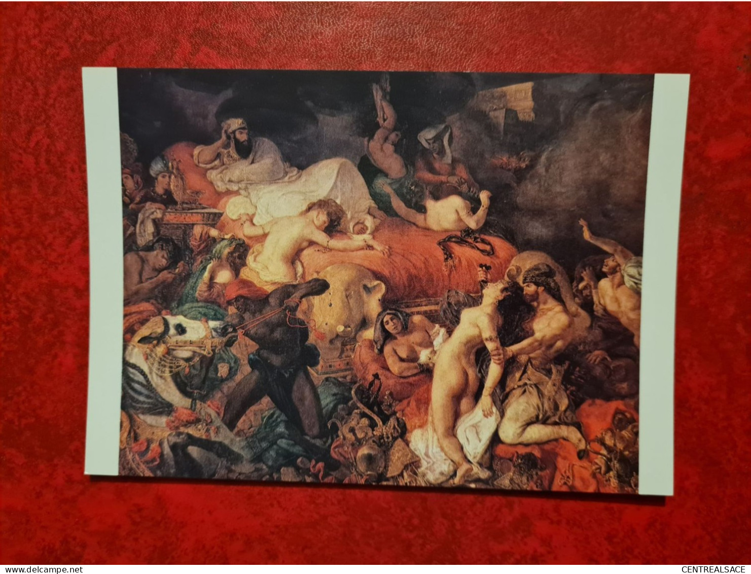 Carte  MUSEE DU LOUVRE EUGENE DELACROIX MORT DE SARDANAPALE+ - Musei