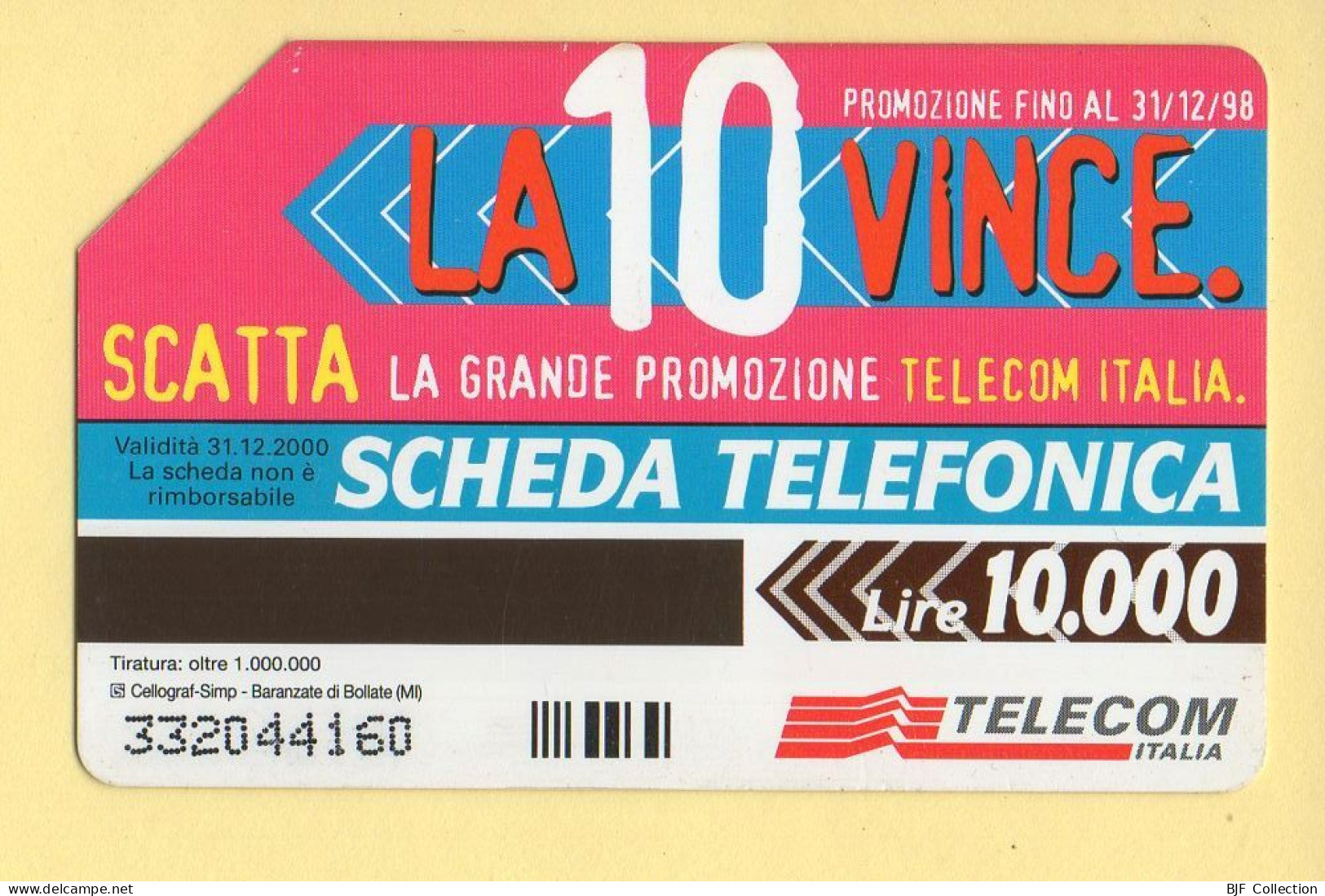 Télécarte : Italie : TELECOM ITALIA / Magnétique - Publiques Publicitaires