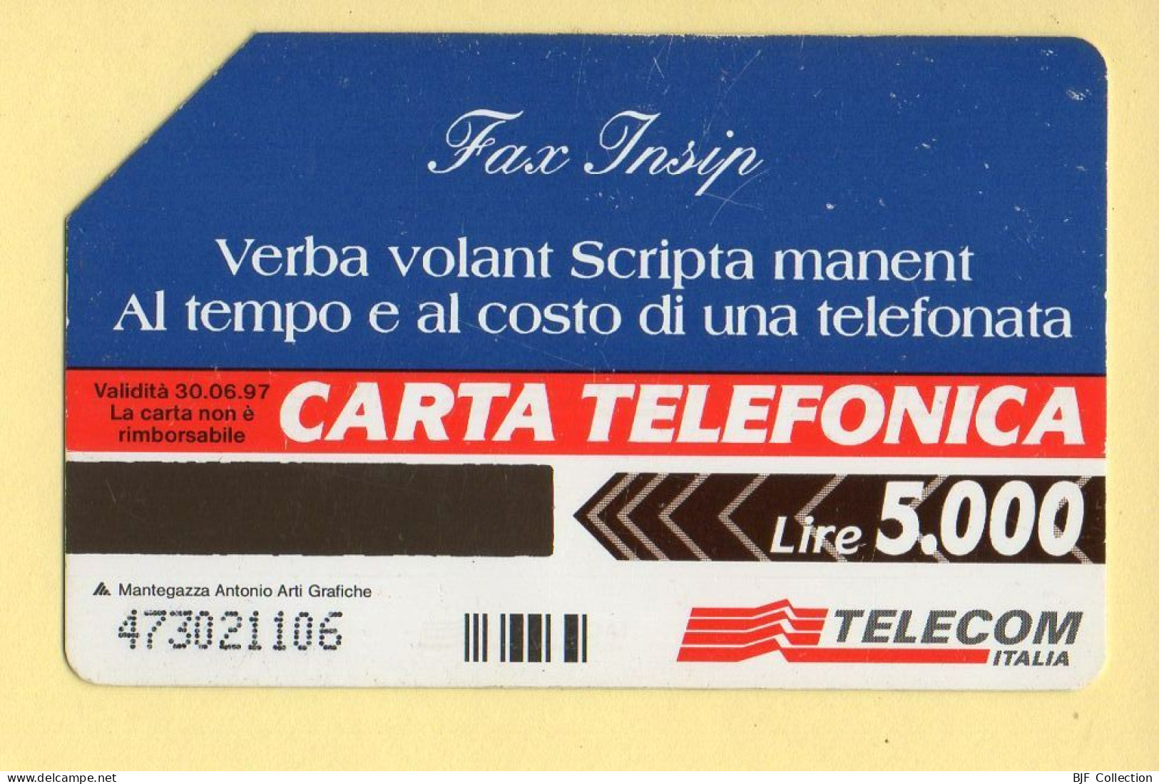 Télécarte : Italie : TELECOM ITALIA / Magnétique - Publiques Publicitaires