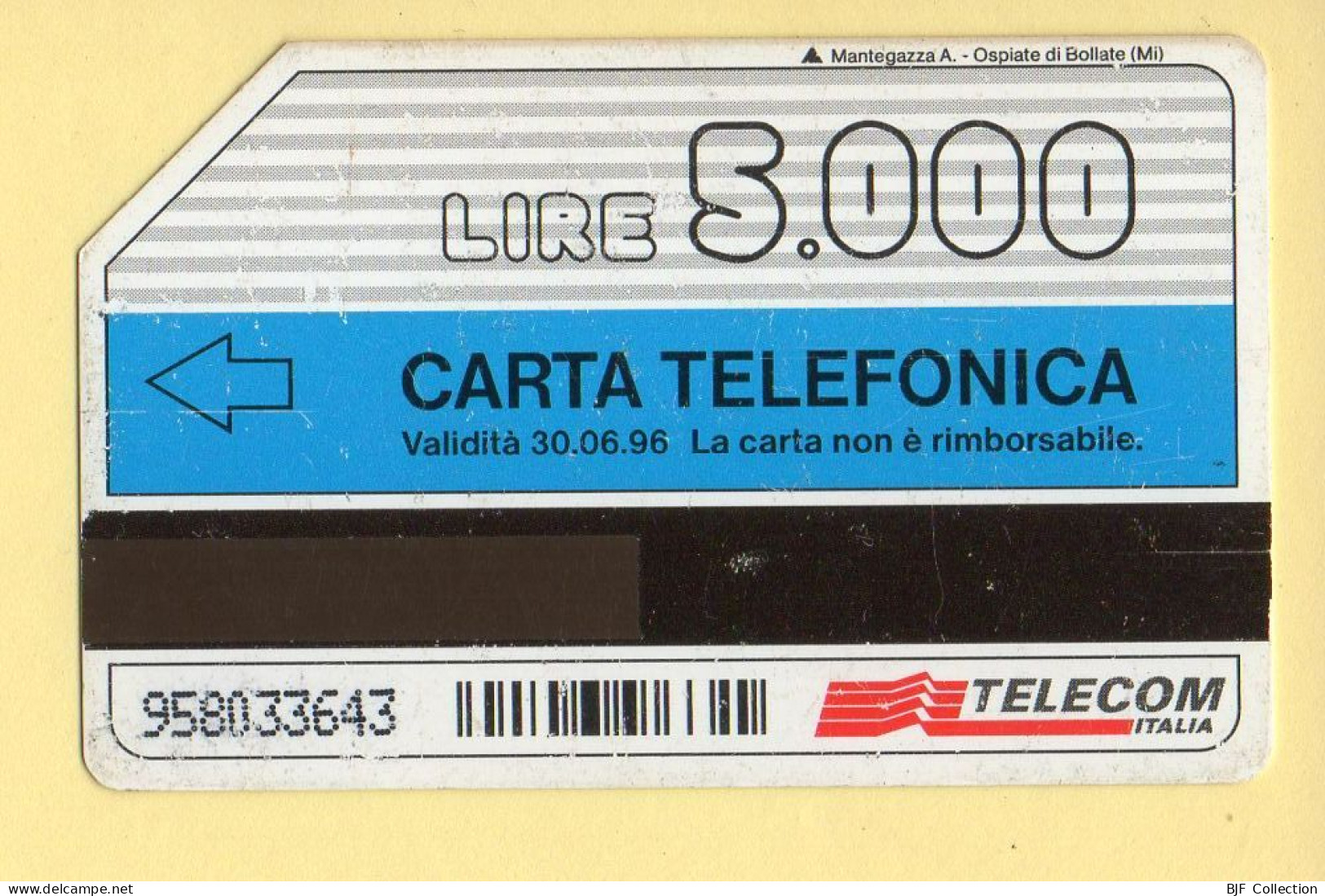 Télécarte : Italie : TELECOM ITALIA / Magnétique - Públicas  Publicitarias