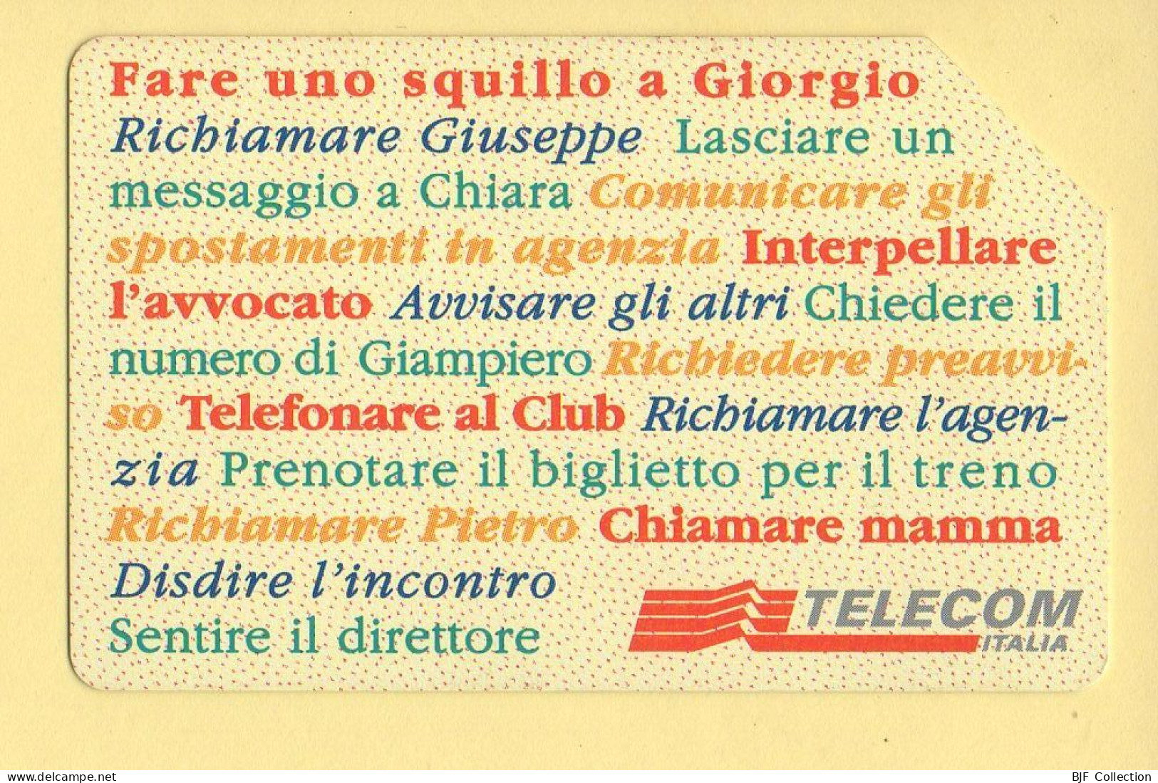 Télécarte : Italie : TELECOM ITALIA / Magnétique - Public Advertising