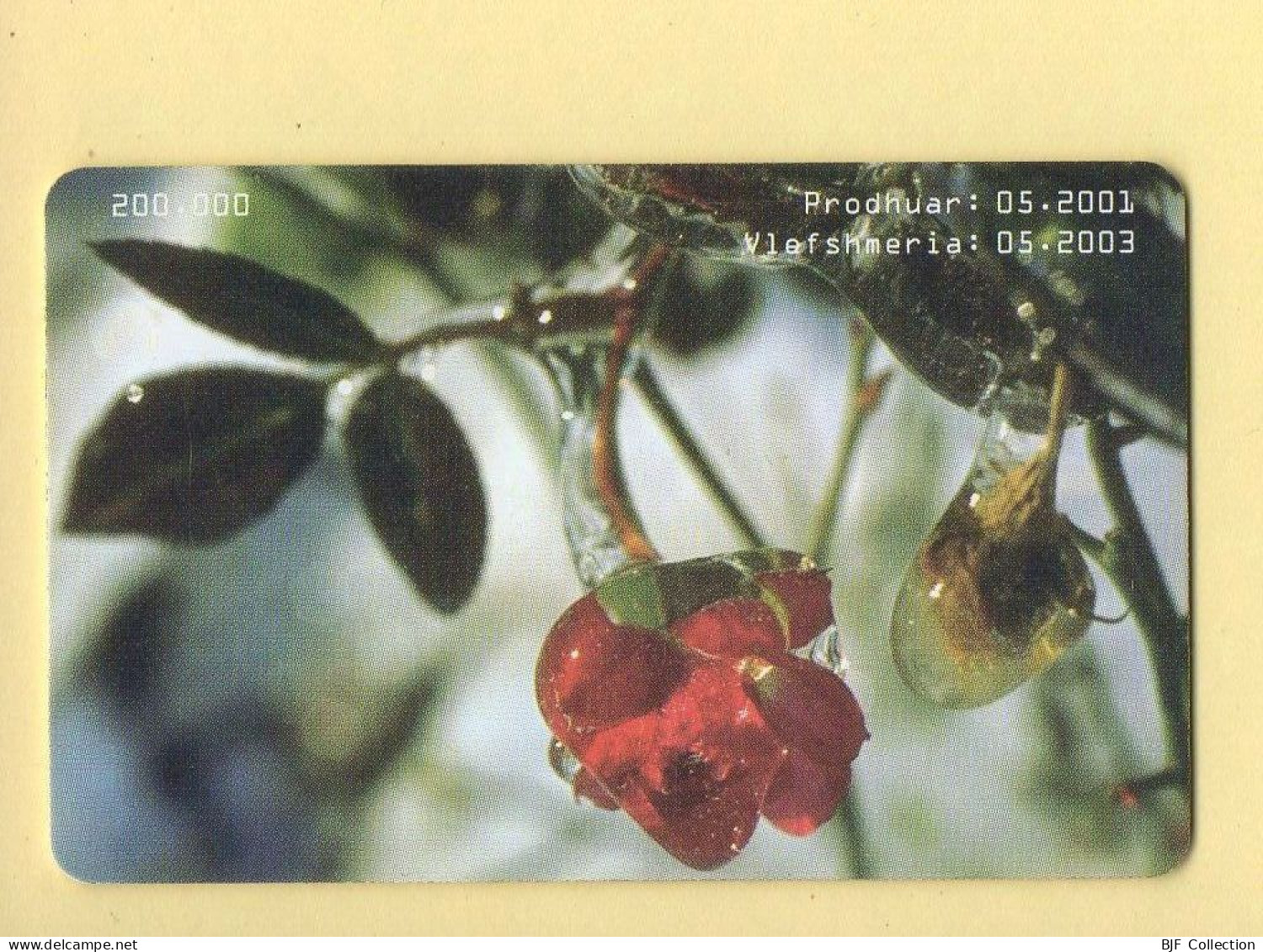 Télécarte : Albanie : Fleurs / Série 0503 888410 - Albanie