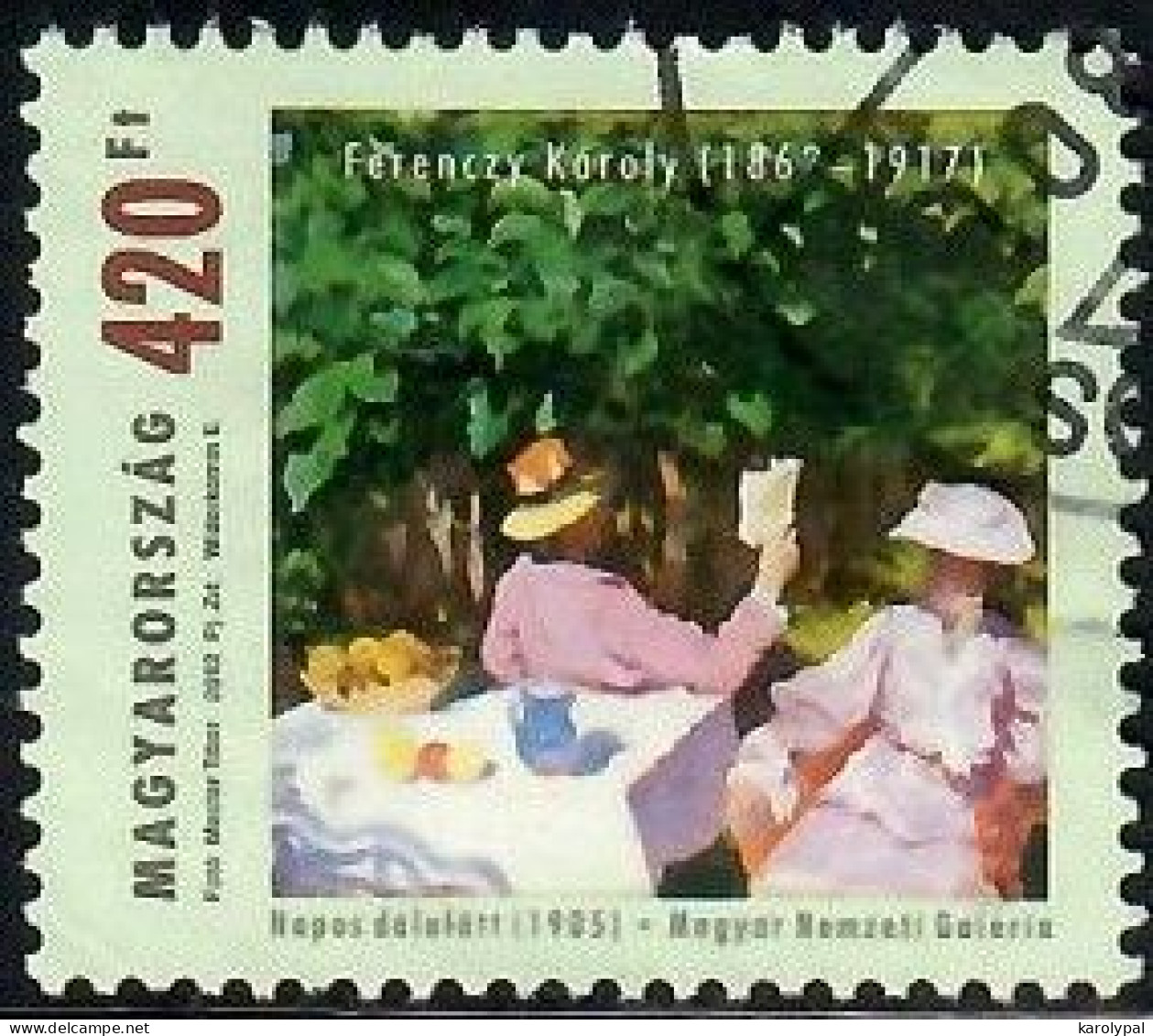 Hungary, 2012, Used, Sunny Morning (1905), By Károly Ferenczy, Mi. Nr.5542, - Used Stamps