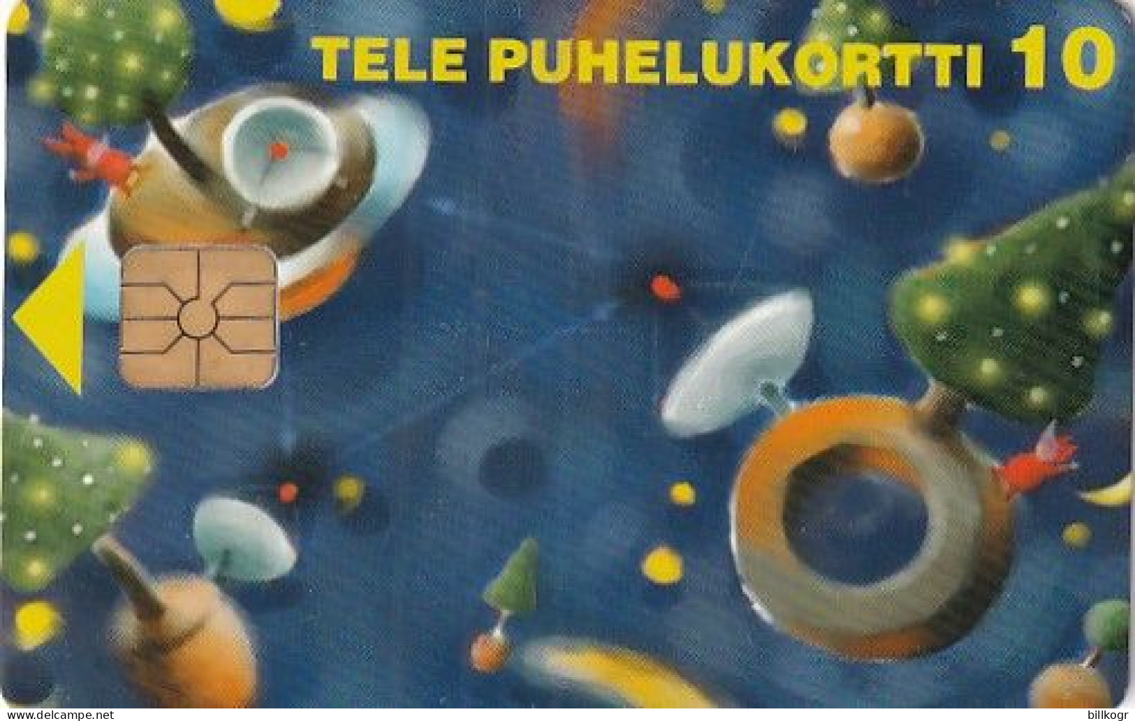 FINLAND - Messages In Space, Christmas 1996, Tirage 10000, 11/96, Used - Finnland