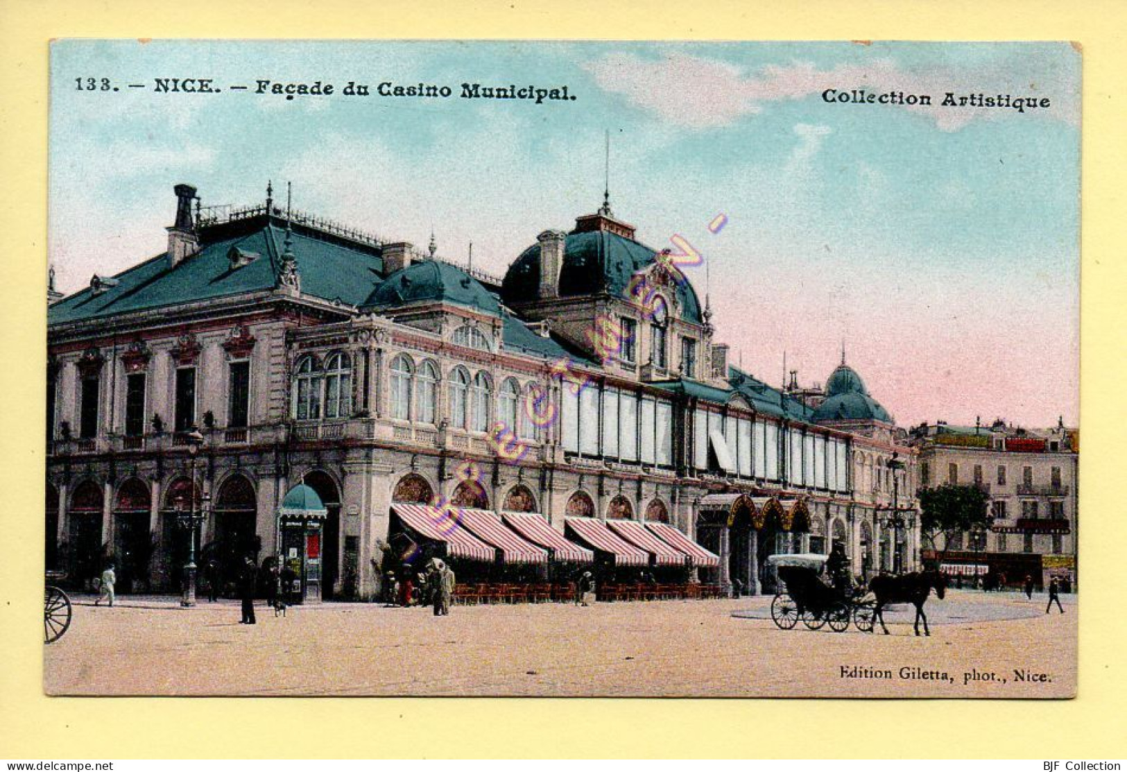 06. NICE – Façade Du Casino Municipal (animée) (Ed. Giletta) (voir Scan Recto/verso) - Places, Squares