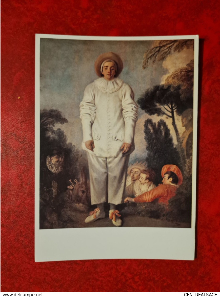 Carte  MUSEE DU LOUVRE GILLES DE JEAN ANTOINE WATTEAU - Musei