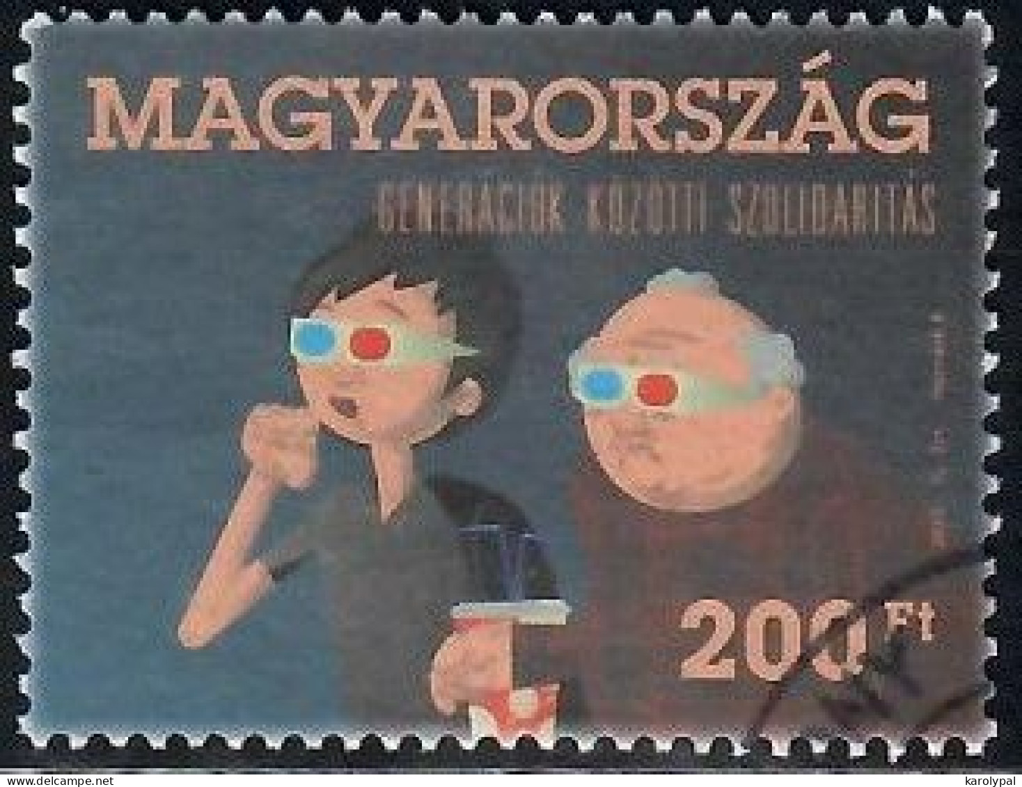 Hungary, 2012, Used,     Solidarity Between Generations,, Mi. Nr.5568, - Oblitérés