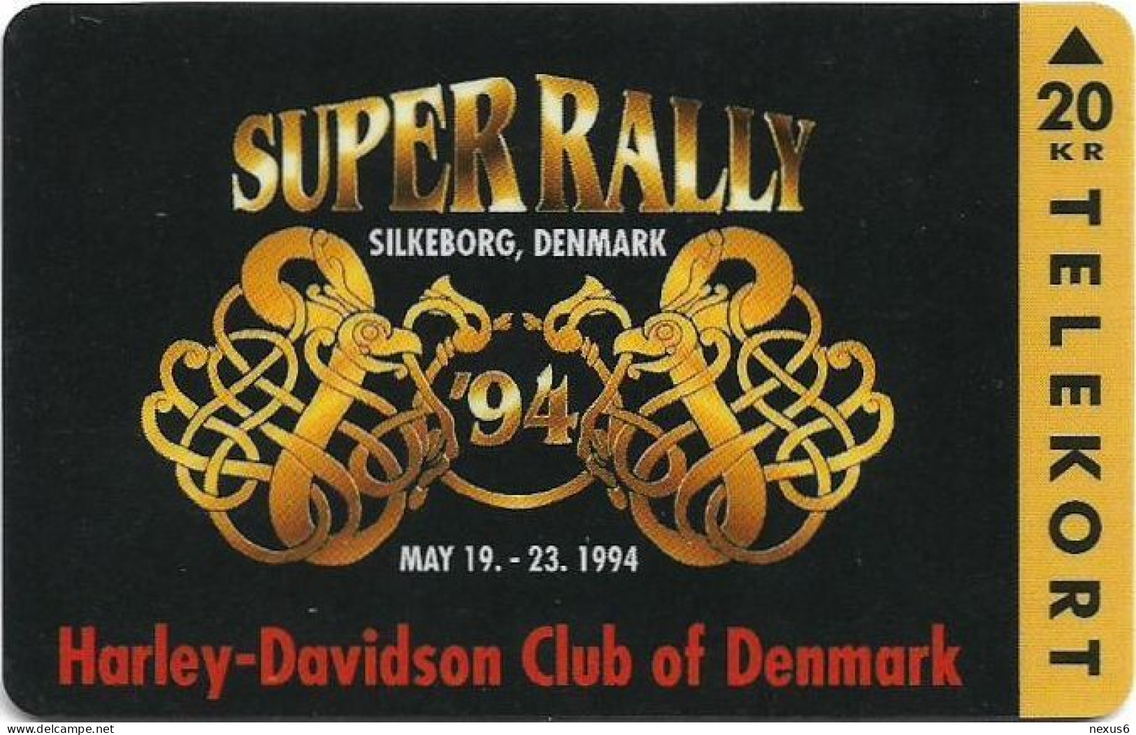 Denmark - Jydsk - Super Rally 1994 - TDJS021 - 04.1994, 20kr, 7.000ex, Used - Denemarken