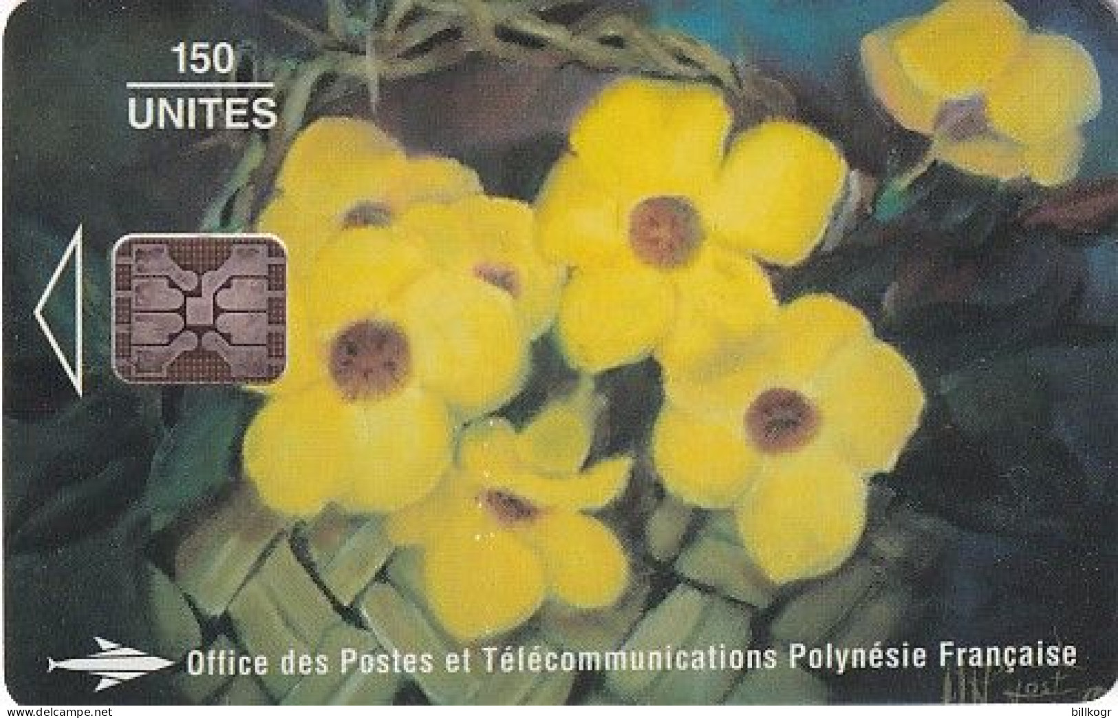 FRENCH POLYNESIA - Les Monettes, Painting/Marie Astrid Host, CN : C47100868, Tirage %20000, 08/94, Used - Französisch-Polynesien