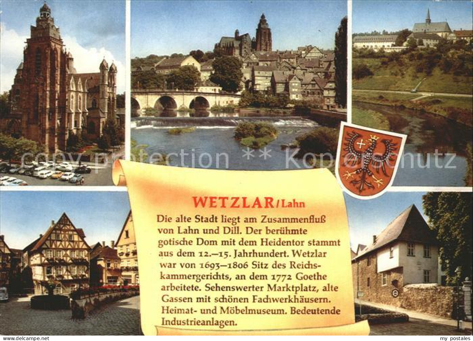 72315325 Wetzlar Fachwerkhaeuser Dom Lahnbruecke  Wetzlar - Wetzlar