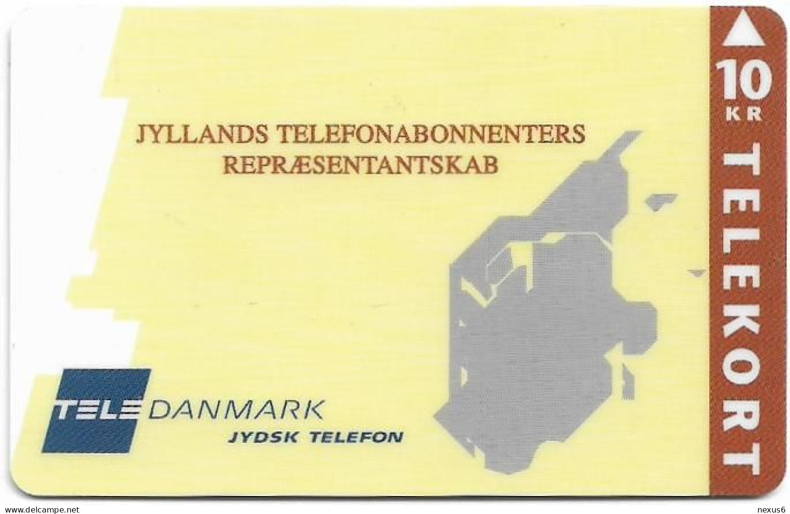 Denmark - Jydsk - Jtas Subscription Representation - TDJP028 - 05.1994, 2.000ex, (Serial 2454) 10kr, Used - Dänemark