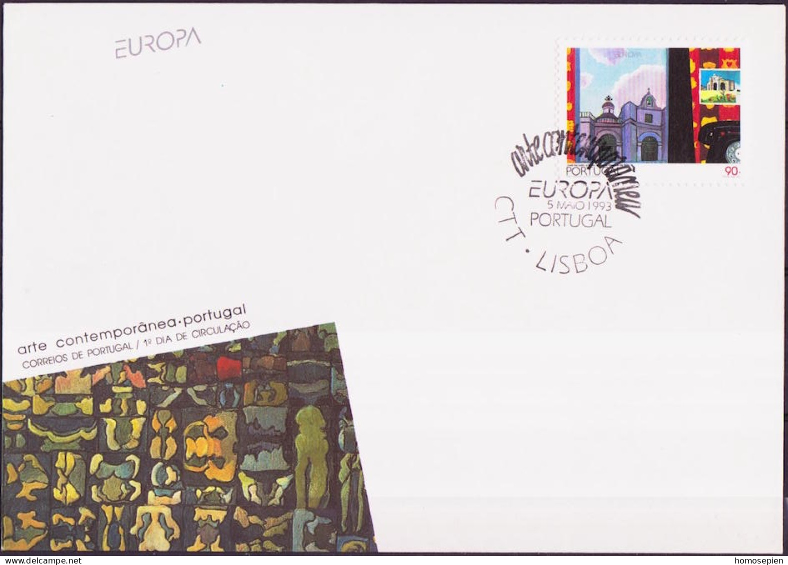 Portugal FDC 1993 Y&T N°1937 - Michel N°1959 - 90e EUROPA - FDC