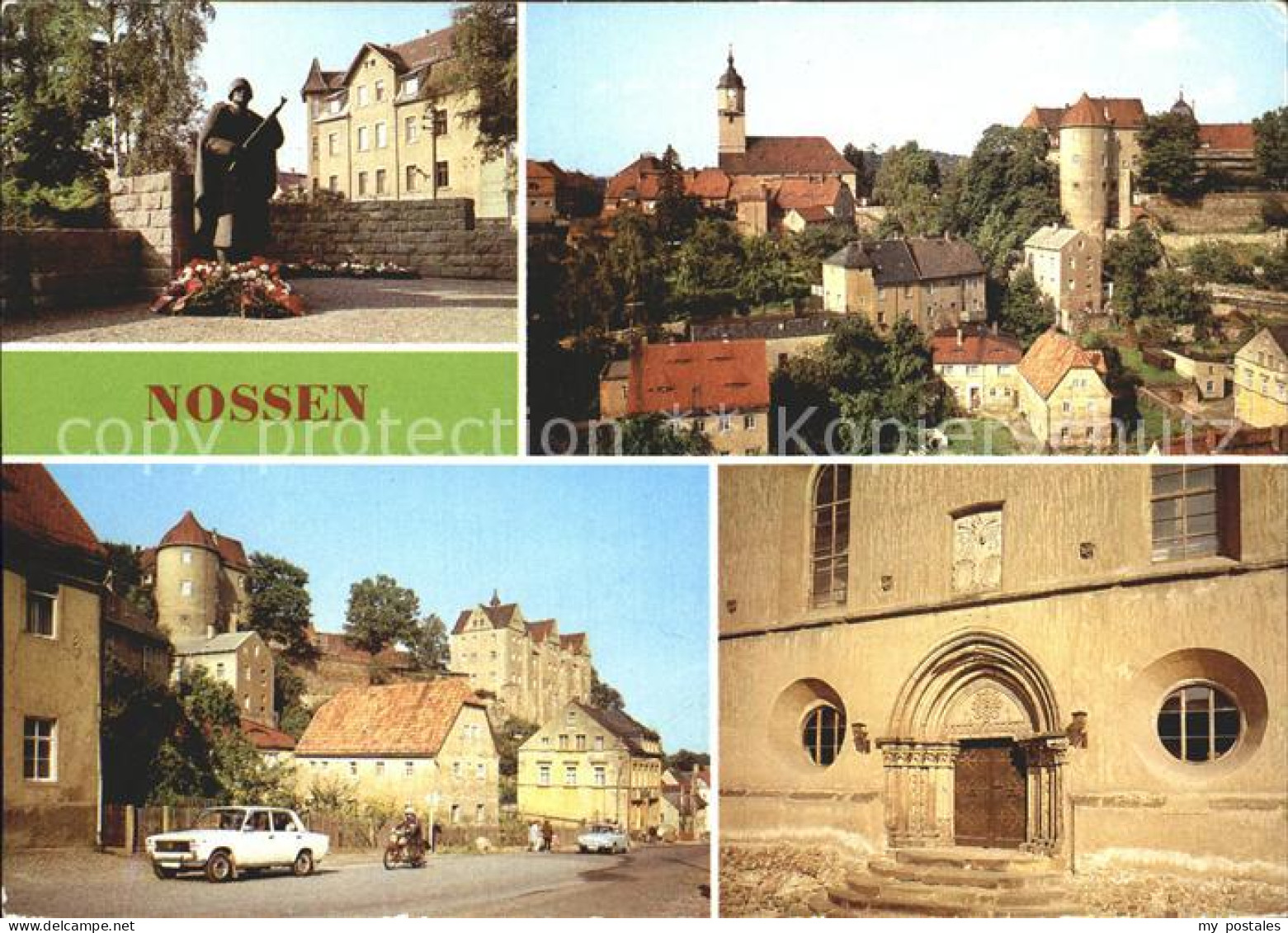 72315059 Nossen Ehrenmal Teilansicht Schlossblick Stadtkirche Portal Nossen - Nossen