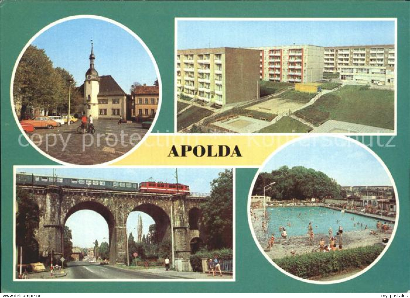 72315038 Apolda Markt Neubaugebiet Viadukt Freibad Apolda - Apolda