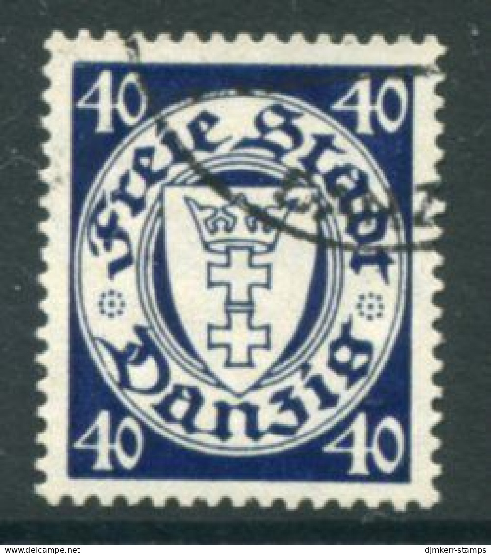 DANZIG 1938 Arms Definitive With Swastika Watermark 40 Pf. Used.  Michel 295 - Afgestempeld