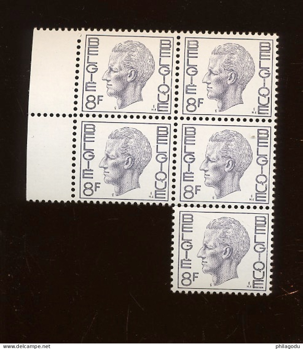 5 X  8F Mauve  Paars **  1647 Polyvalent - 1970-1980 Elström