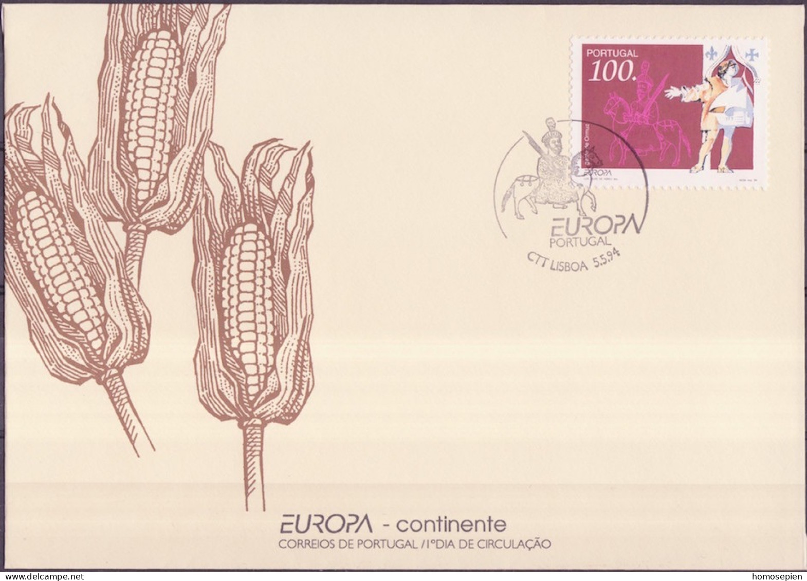 Portugal FDC 1994 Y&T N°1988 - Michel N°2010 - 100e EUROPA - FDC