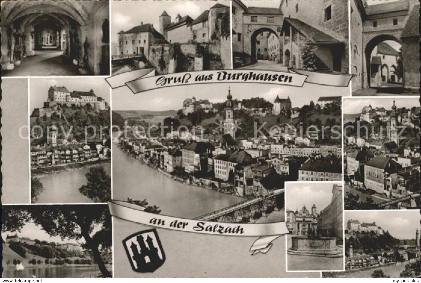 72314873 Burghausen Salzach Burg Stadtansicht Burghausen - Burghausen