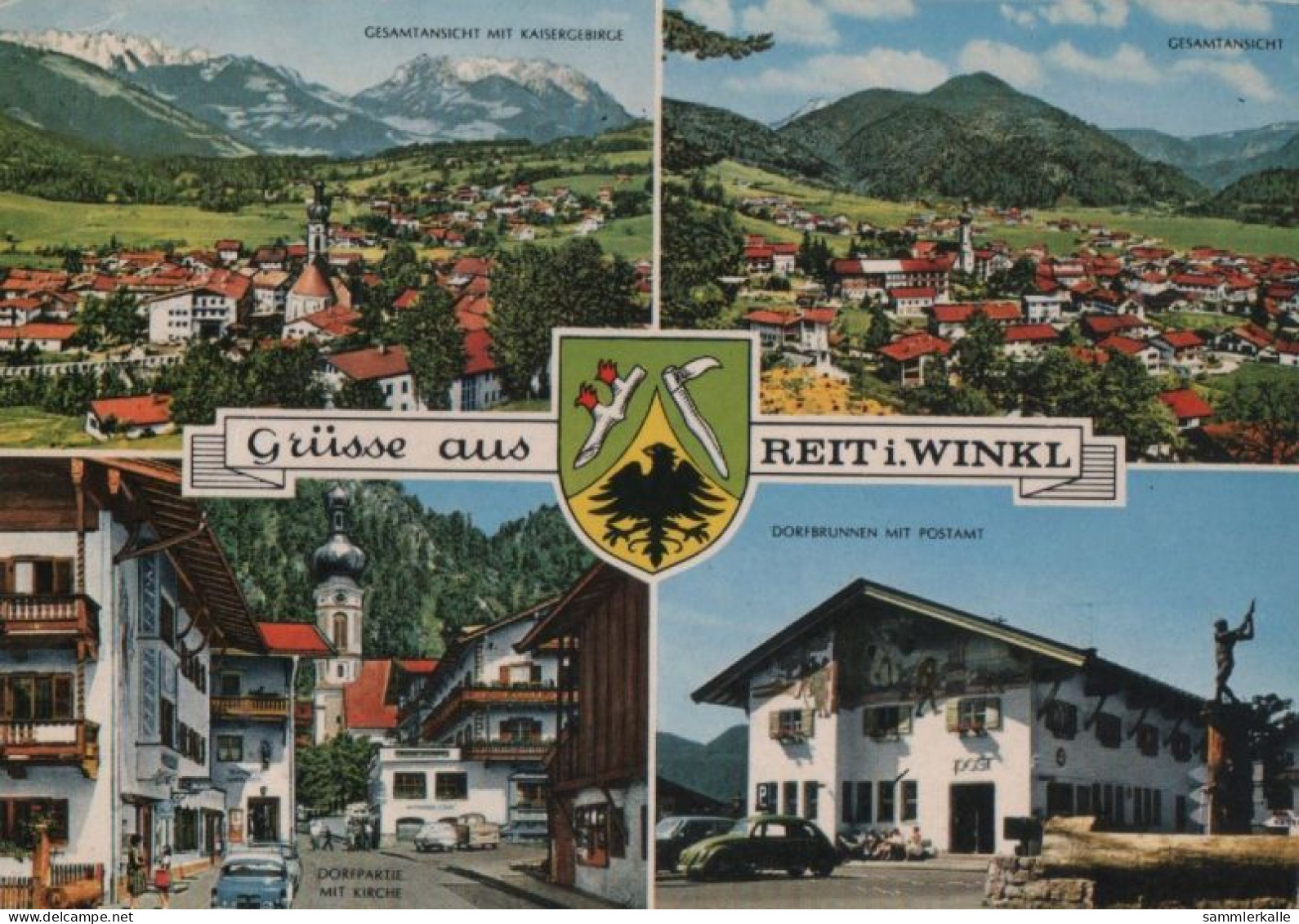 97678 - Reit Im Winkl - U.a. Dorfbrunnen Mit Postamt - 1974 - Reit Im Winkl