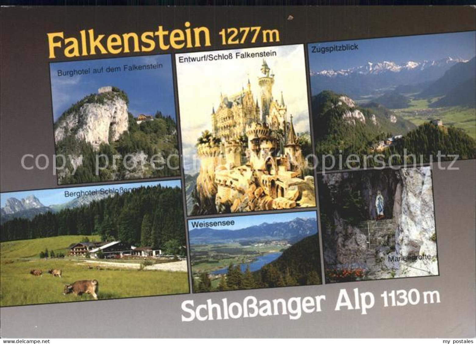 72314733 Falkenstein Allgaeu Burghotel Entwurf Schloss Zugspitzblick Weissensee  - Pfronten