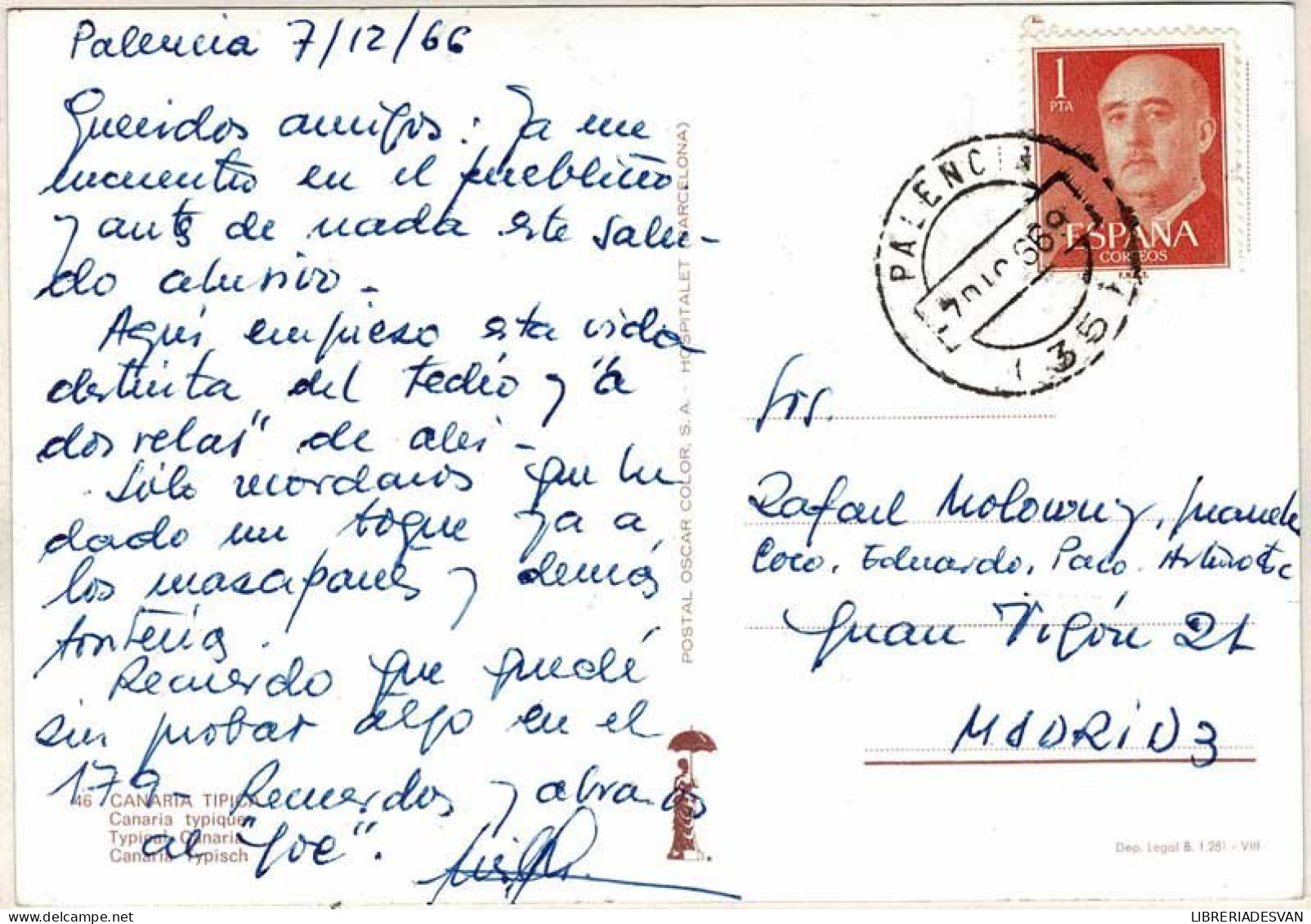 Postal Canarias Típica No. 46 - Autres & Non Classés