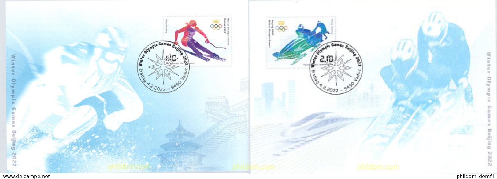 665941 MNH LIECHTENSTEIN 2022 24 JUEGOS OLÍMPICOS DE INVIERNO - BEIJING 2022 - Neufs