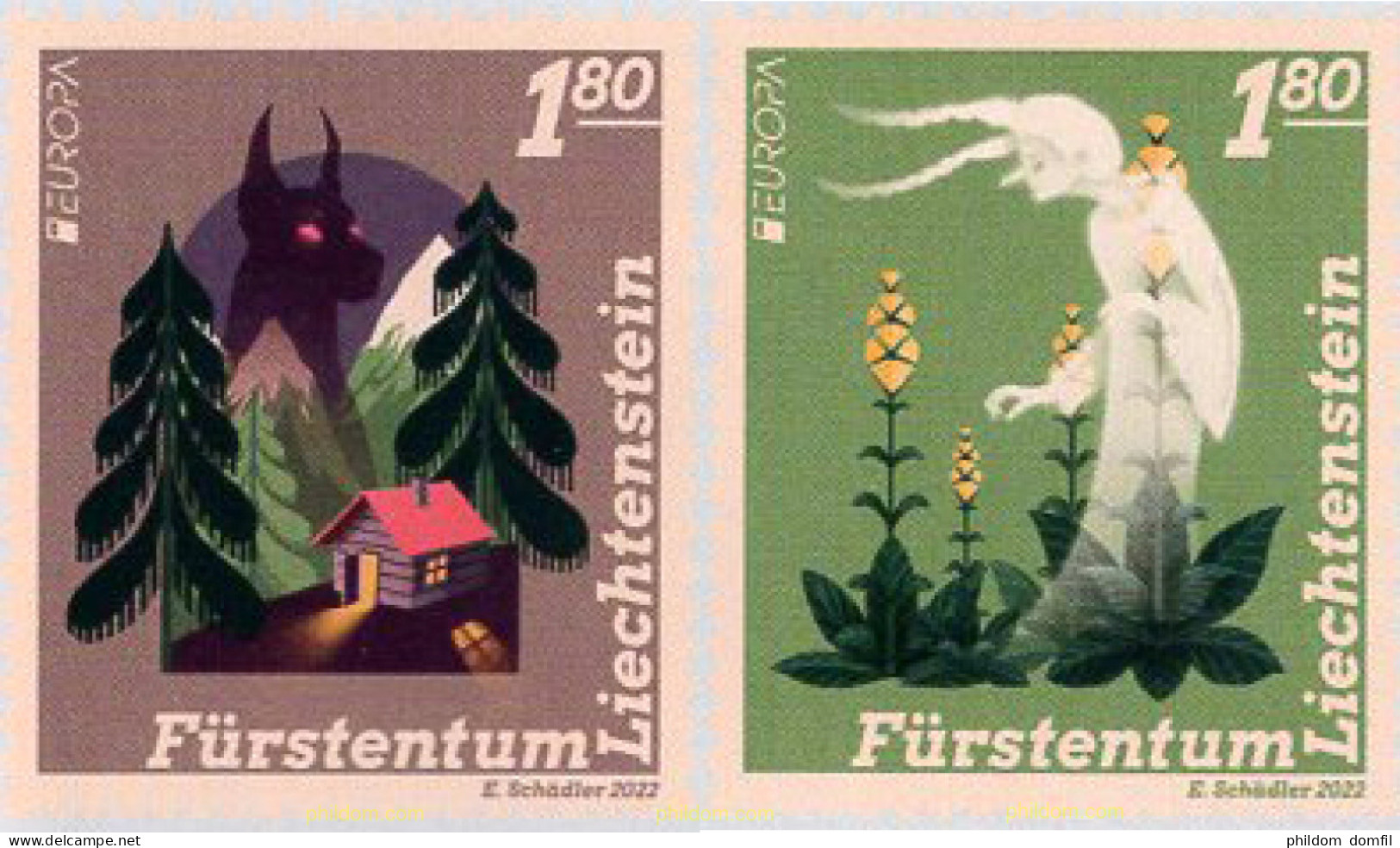 665953 MNH LIECHTENSTEIN 2022 EUROPA CEPT 2022 -HISTORIAS Y MITOS - Unused Stamps