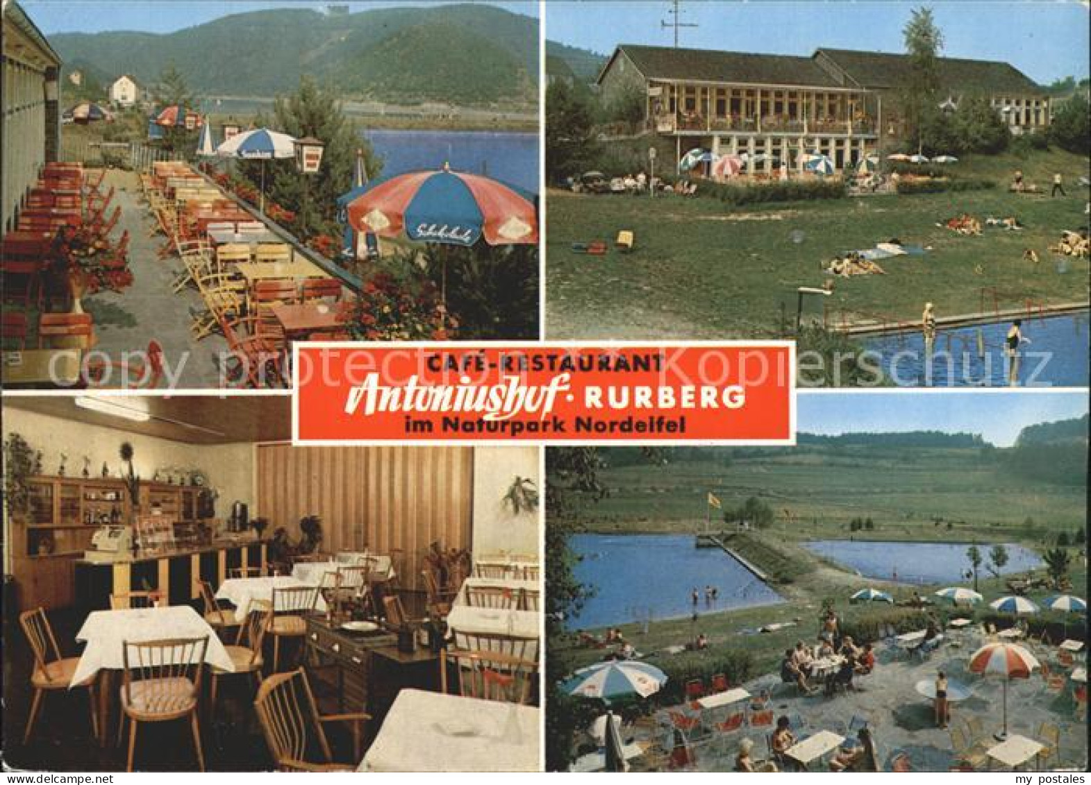 72314250 Rurberg Cafe Restaurant Antoniushof Terrasse Schwimmbad Naturpark Norde - Simmerath