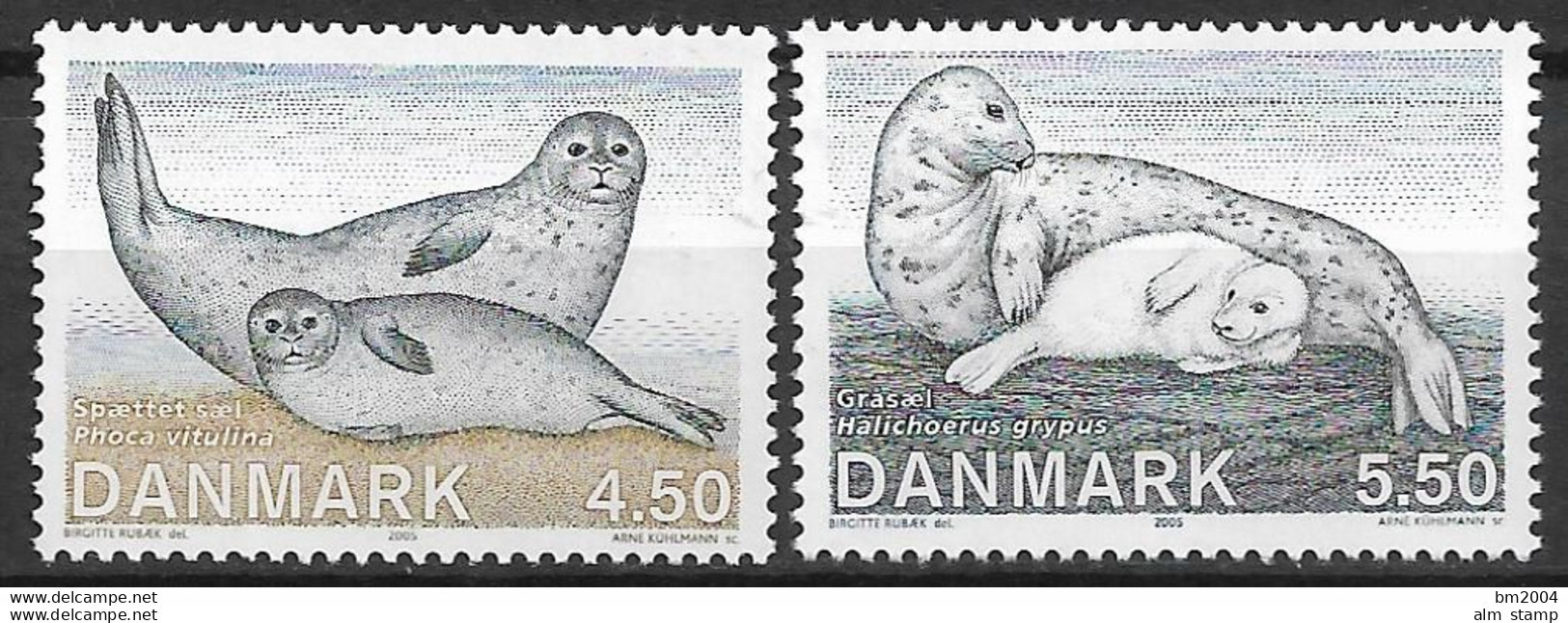 2005 Dänemark Mi. 1417-8**MNH  Robben In Dänemark. - Nuevos