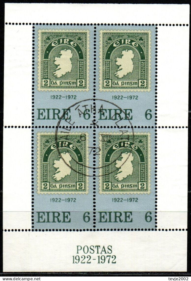 Irland Eire 1972 - Mi.Nr. Block 1 - Gestempelt Used - Blocks & Sheetlets