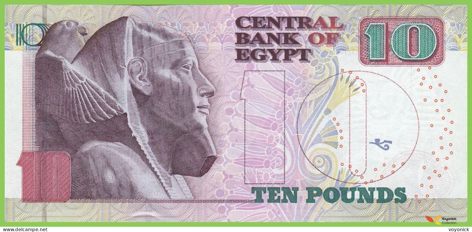 Voyo EGYPT 10 Pounds 14.3.2004 P64c(1)r B330br  UNC Prefix 400 REPLACEMENT!!! - Egitto