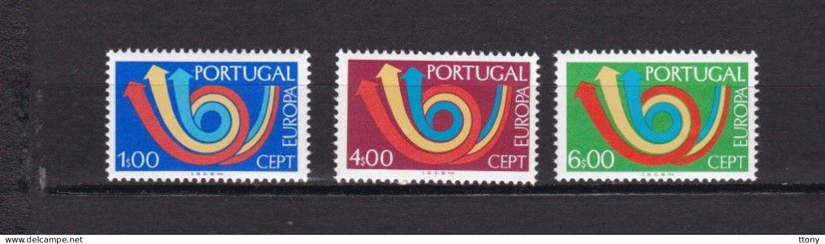 3 Timbres Portugal  ** Europa  1973    Europa- Posthorn CEPT ( Plusieurs Timbres Portugal Dans Mes Annonces  ) - Nuovi