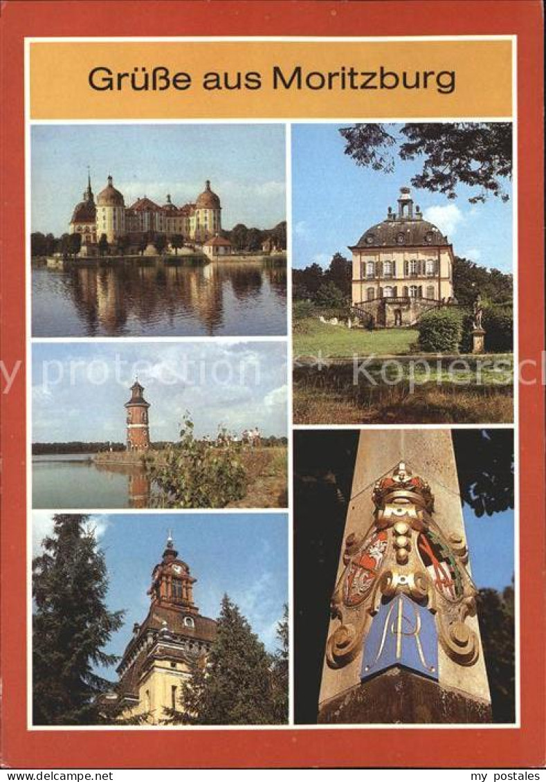 72313573 Moritzburg Sachsen Schloss Fasanenschloesschen Leuchtturm Kirche Postme - Moritzburg