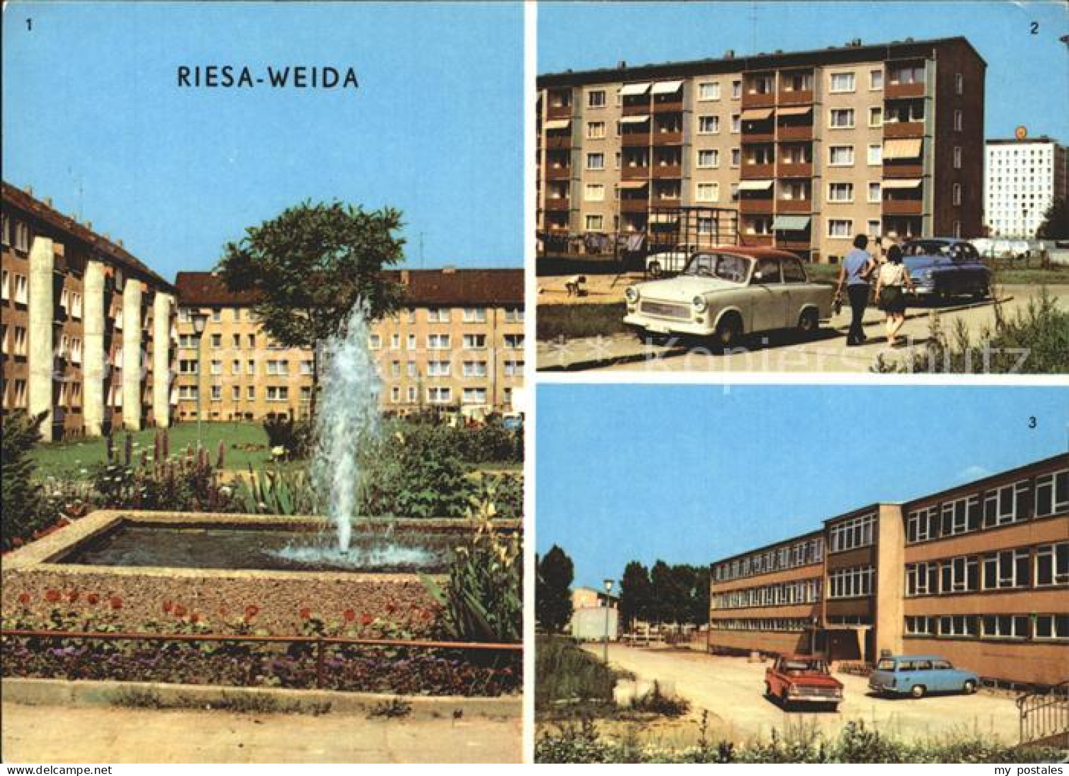 72313560 Weida Riesa Greifswalder Str Villerupter Str Oberschule Weida Riesa - Riesa
