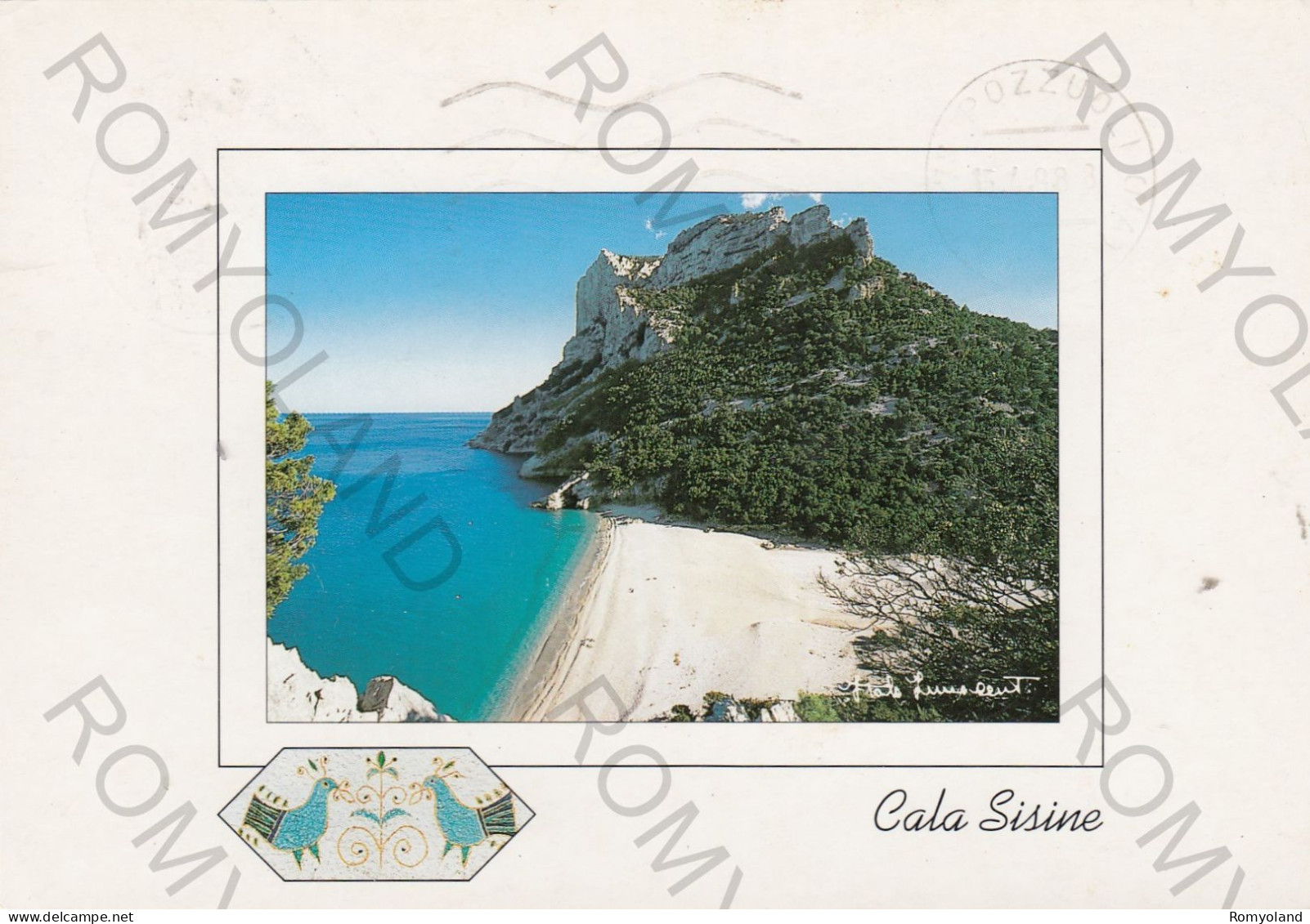 CARTOLINA  C3 GOLFO DI OROSEI,NUORO,SARDEGNA-CALA SISINE-MARE,VACANZA,LUNGOMARE,SPIAGGIA,BELLA ITALIA,VIAGGIATA 1998 - Nuoro