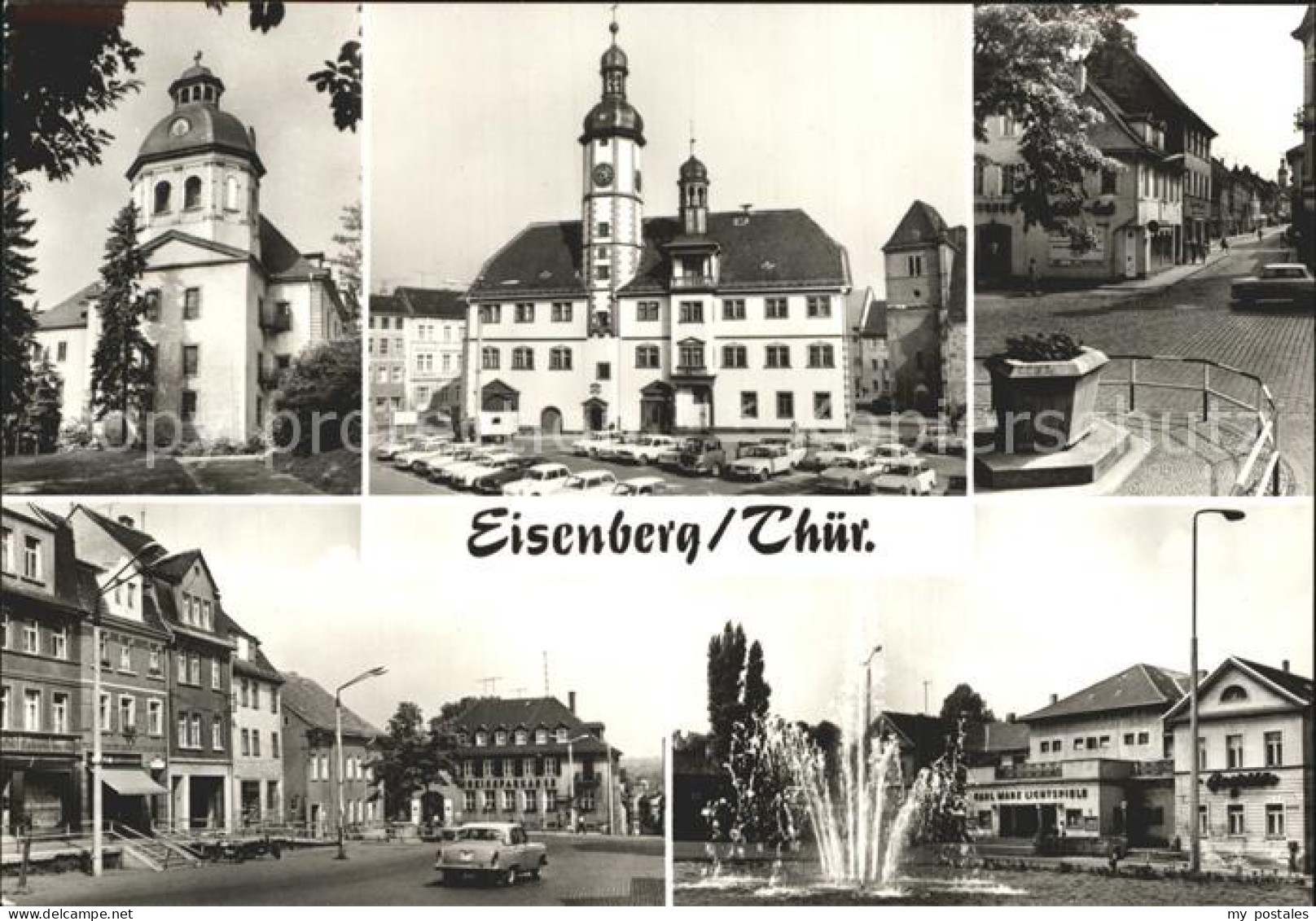 72313103 Eisenberg Thueringen Schlosskirche Rathaus Markt Steinweg Platz Der Rep - Eisenberg