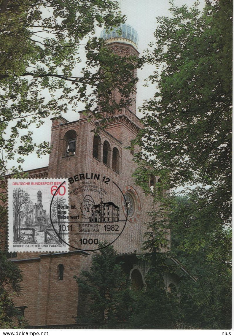 Germany Deutschland 1982 Maximum Card, St. Peters & Pauls Kirche, Peter Und Paul Kirche, Canceled In Berlin Ansichten - 1981-2000