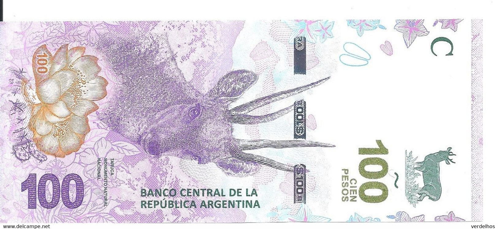 ARGENTINE 100 PESOS ND2018-19 UNC P 363A - Argentinië