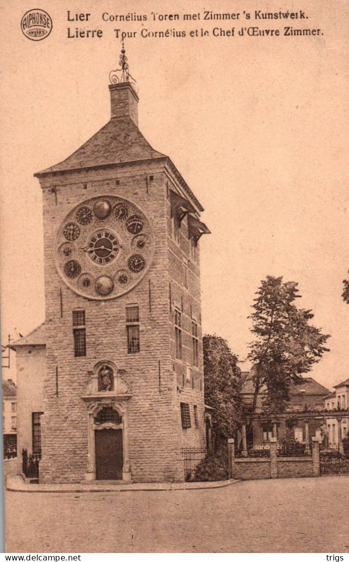 Lier - Cornélius Toren Met Zimmer's Kunstwerk - Lier