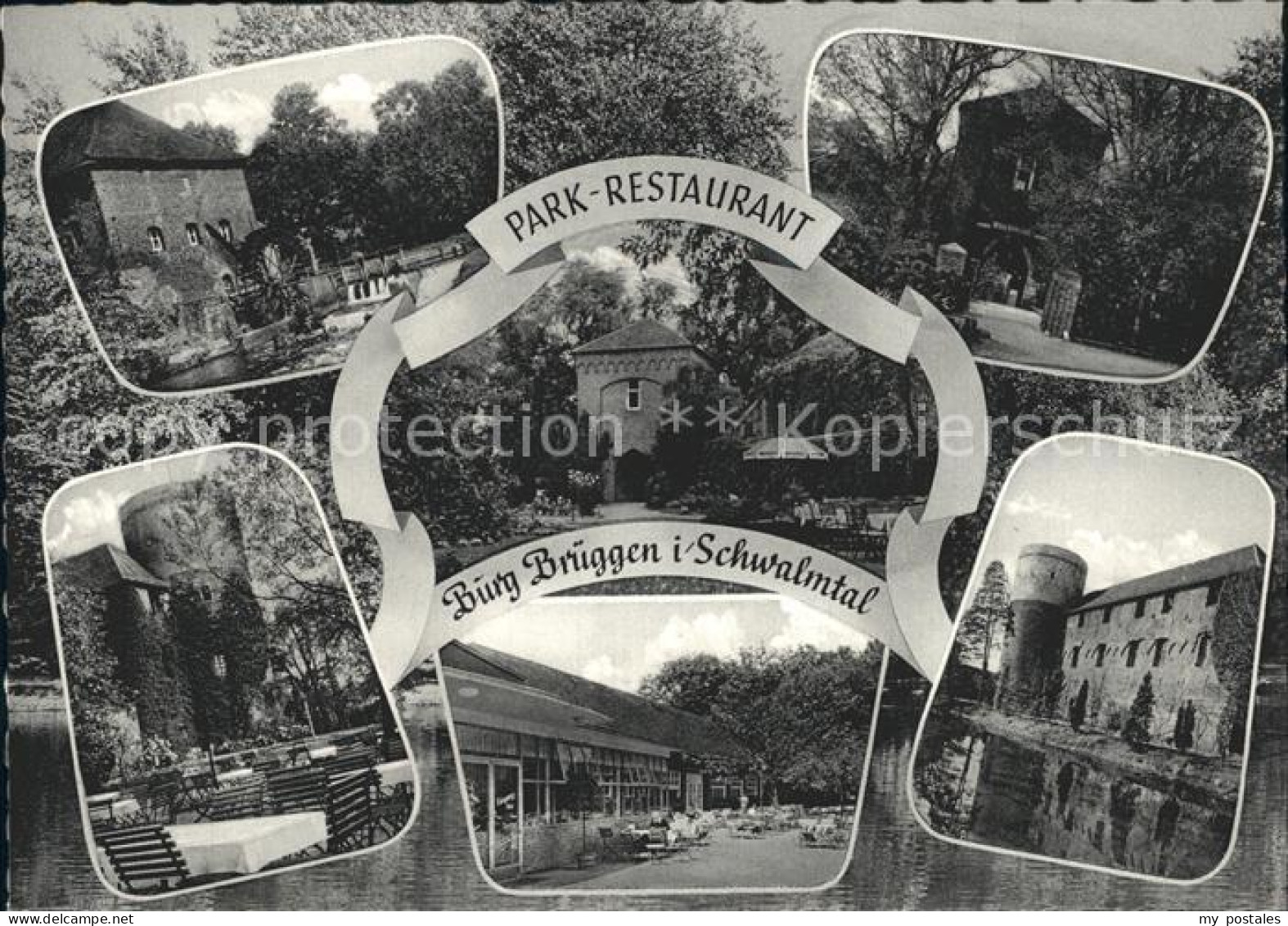 72312939 Amern Park Restaurant Burg Brueggen Ruine Aussichtsturm Amern - Schwalmtal