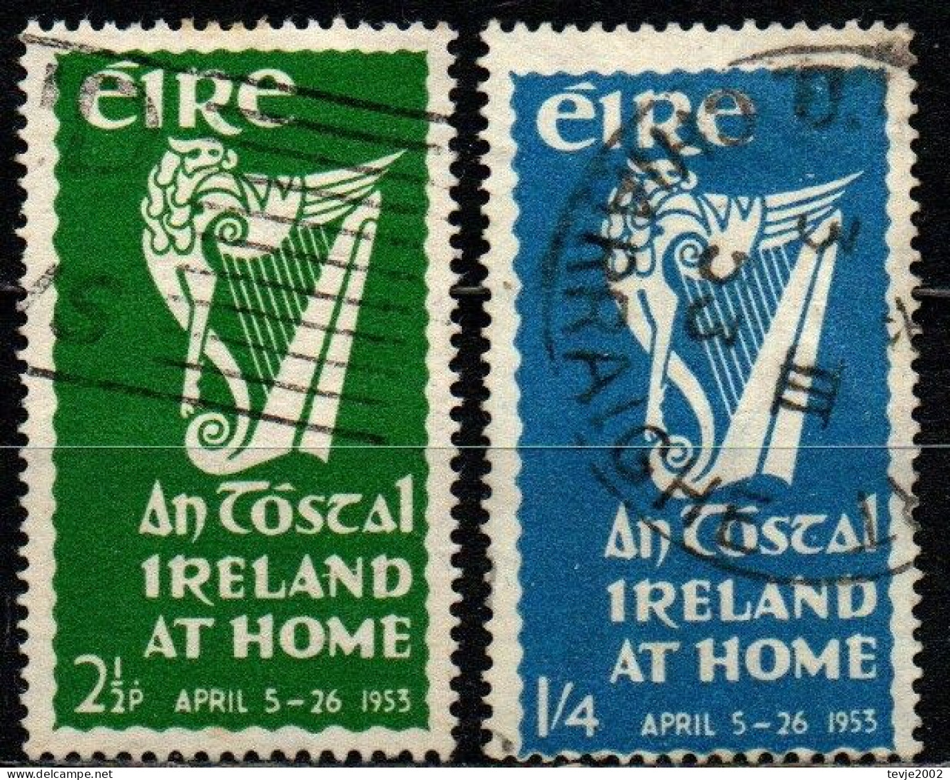 Irland Eire 1953 - Mi.Nr. 116 - 117 - Gestempelt Used - Oblitérés