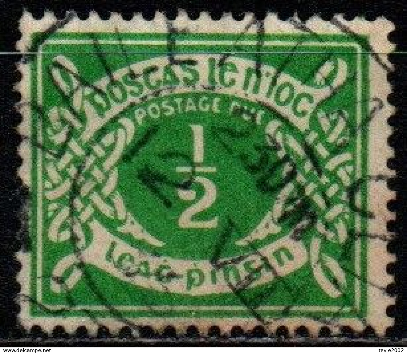 Irland Eire 1925 - Portomarke Mi.Nr. 1 - Gestempelt Used - Strafport